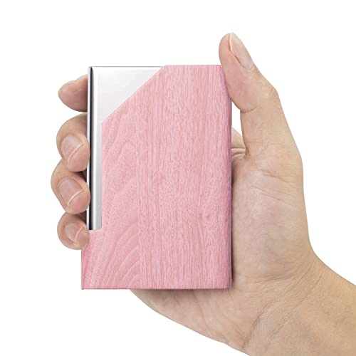 FACATH Business Card Holder for Women and Men, Business Card Case - PU Leather Business Card Case Credit Card ID Case/Wallet Pocket Business Name Card Holder with Magnetic Shut - Keep Cards Secure - Image 5