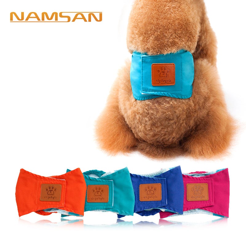 Creative Solid Color Pet Dog Physiological Pants - Image 1