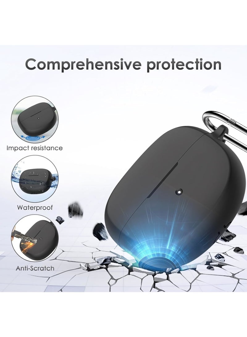 Zikra Silicone Case for Bose Ultra Open Ear Earbuds Protective Case, Shockproof Silicone Case Protective Cover with Front LED Visible, Compatible with Bose Ultra Open Ear Earbuds, Black - Image 3