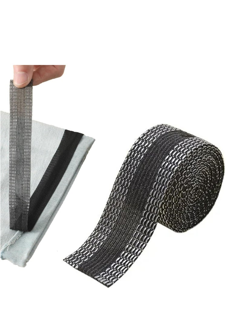 Generic Trousers Edge Modified Strips, Iron-on Instant Hem Tape, 2m Pants Edge Shorten Self-Adhesive, 25mm Trouser Mouth Paste Edge Fabric Tape for Suit Pants Jeans Trousers, DIY Sewing Accessories  - Image 2