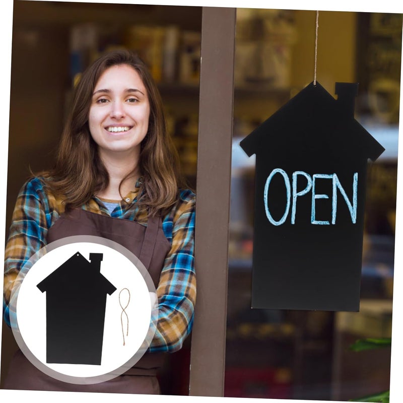 Instant order available stock NUOBESTY Double Sided Hanging Blackboard Sign Wear Resistant Lightweight Wooden Chalkboard for Home Office Shop Decor Reusable Message Board for Birthday Wedding and Everyday Use Practical design alternatives Storage burden minimized build All-season available stock Minimal design All user affordable trusted quality Instant order available stock Long term heavy use compatible Spec upgraded improved quality Mountain region eligible ship All governorates deliver Transit & use compatible Easy assemble Light & sturdy Multi-use well optimized build Fade proof Balanced weight Good ventilation Local & cross border ship compatible Replaceable parts Stable inert material Changing environment compatible Land transit & shipment compatible Multiple local stock source Wide range usage design - Image 2