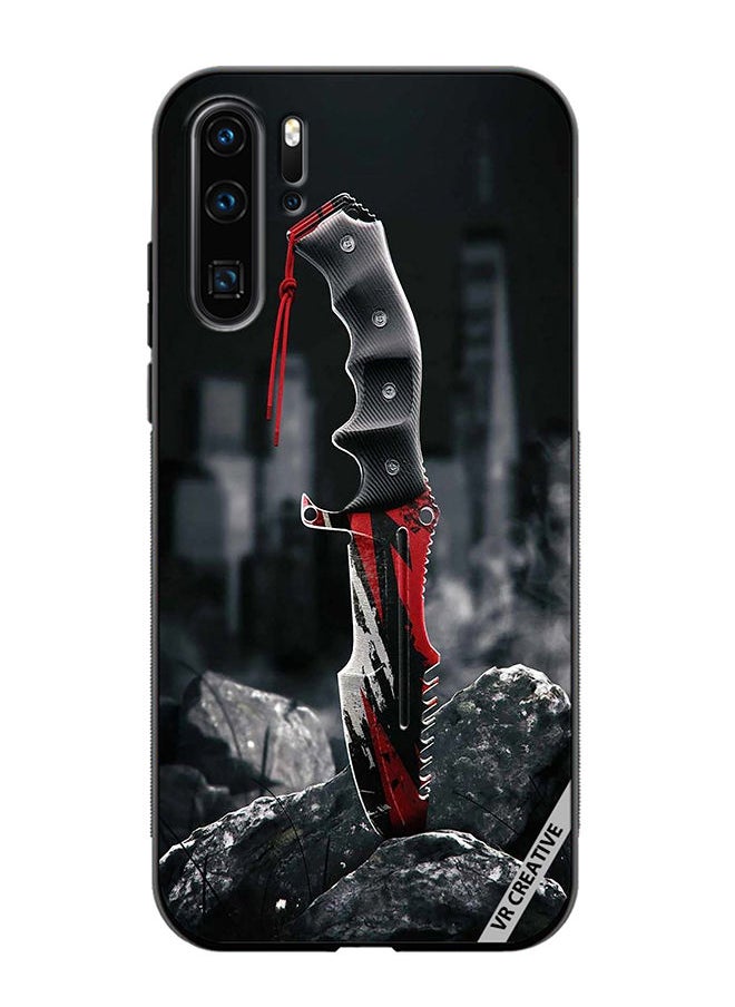 VR CREATIVE - Protective Case Cover For Huawei P30 Pro Huntsman Knife Design Multicolour - Image 1