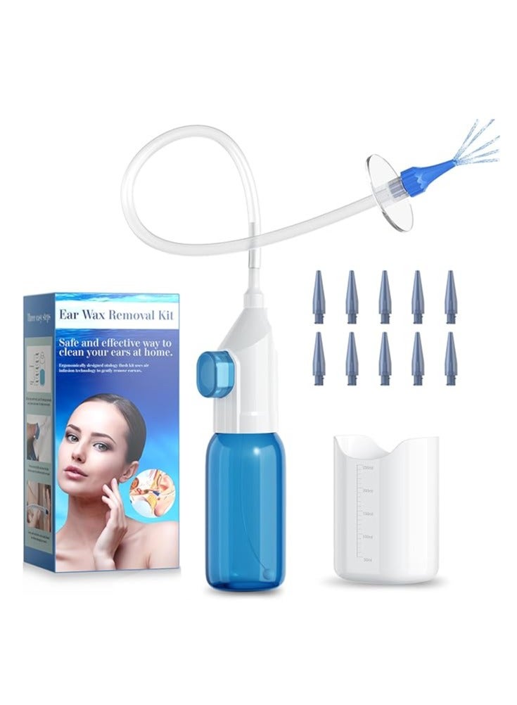 general Earwax Removal Kit, Ear Cleaner for Safe and Effective Ear Rinse Rinse, Complete Ear Cleaning Kit includes 10 replaceable tips for home use - Image 1