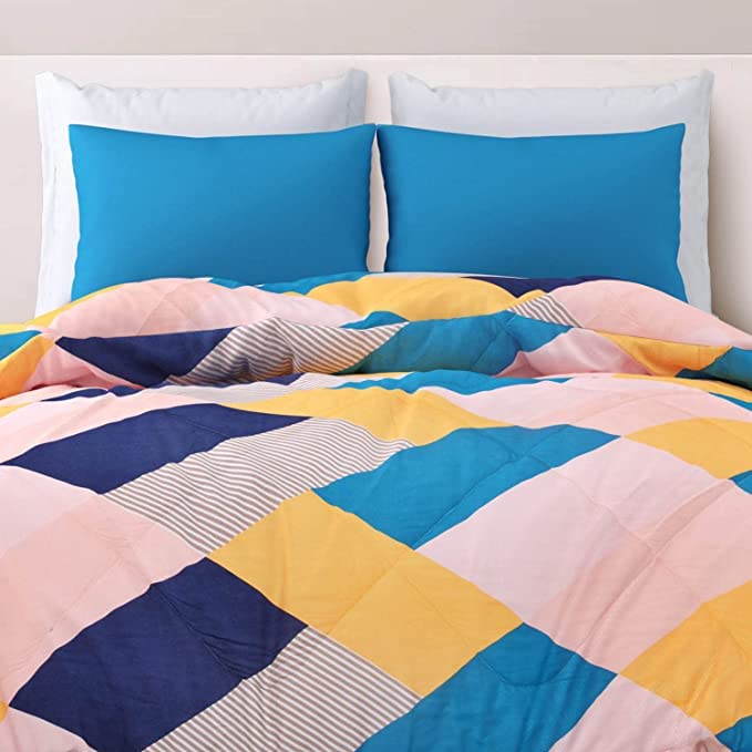 VIVEA RESERVE 220 GSM Microfiber Reversible AC Comforter Double Bed King Size/Quilt (90" x 100"- Oyester Pink) - Image 5