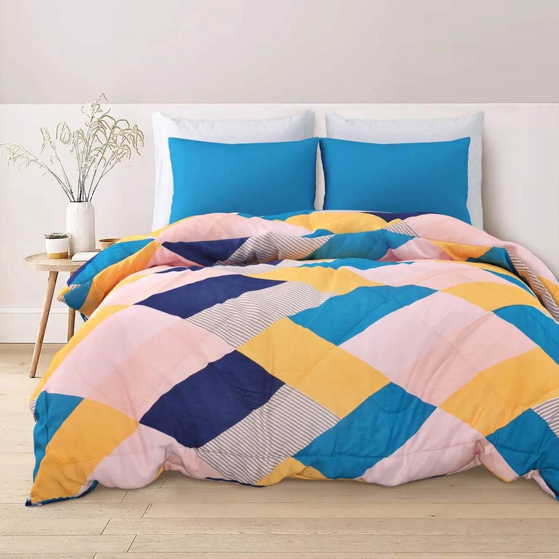 VIVEA RESERVE 220 GSM Microfiber Reversible AC Comforter Double Bed King Size/Quilt (90" x 100"- Oyester Pink) - Image 3