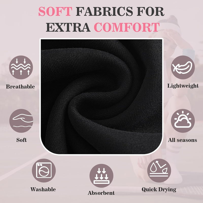 Tyfthui 8 Pack Headbands for Women, Elastic Soft Hair Bands Non Slip Women's Fashion Headbands for Daily Workout Yoga Running - Image 3