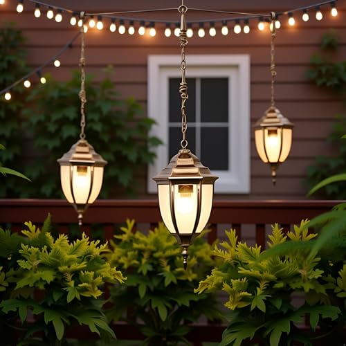 BrightLyt Aluminium Outdoor Hanging Lights Waterproof, Pendant Light for Balcony, Garden Hangings Lamps for Pole, Exterior (Pack of 1) - Image 3