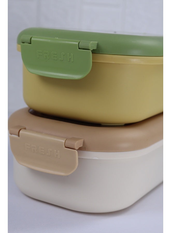 Toshionics 2-Compartment Stainless Steel Lunch Box with Spoon, Cartoon Lid, Leakproof Design, Removable Tray, BPA-Free – 1L, for  School, Office, Travel - Image 5