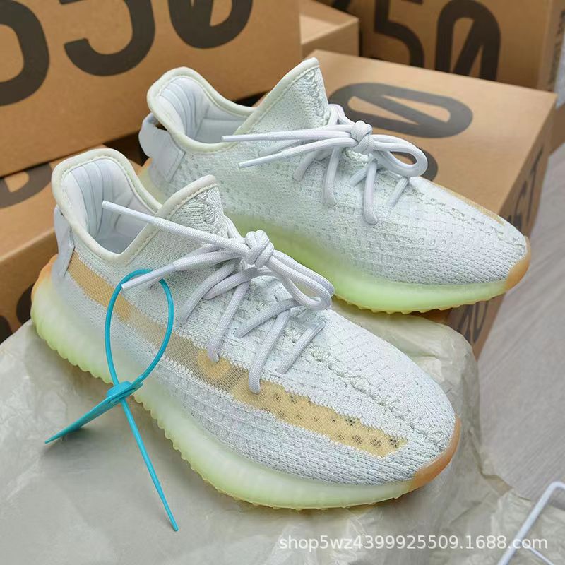 Popular Coconut Shoes 350 Men'S And Women'S New Ice Blue Baby'S Breath Sports Shoes Soft-Soled Shoes Casual Shoes Running Shoes - Image 1