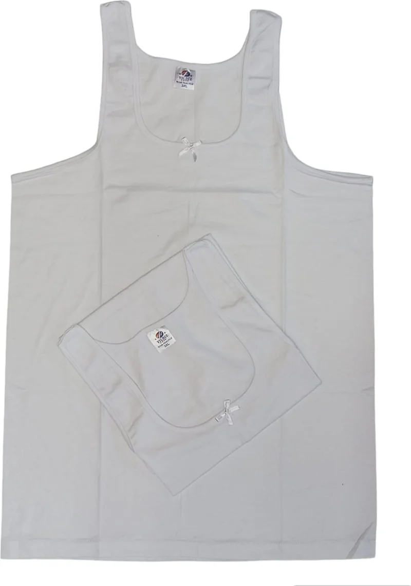 Patron 2-Pack Women's Efe Yıldız King Size 100% Cotton Flexible Undershirt