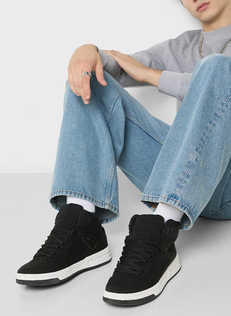 Seventy Five Denim Skateboard High Top Sneakers