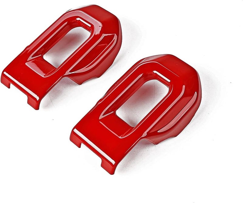 Hoolcar Hood Latch Lock Catch Brackets Cover for 2018-2021 Jeep Wrangler JL JLU & 2020-2021 Gladiator JT, Red - Image 3