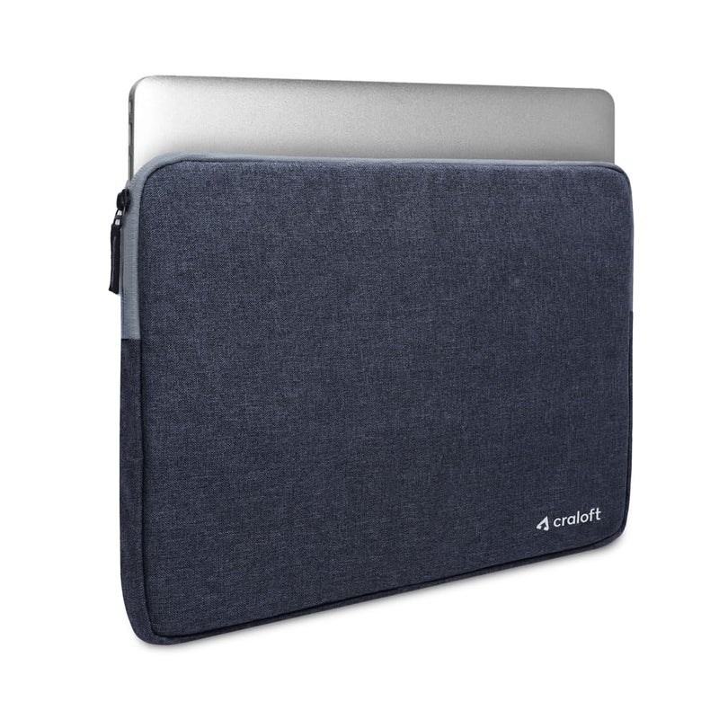 CRALOFT 15–15.6 Inch Laptop Sleeve Cover Bag – Slim, Water-Resistant & Protective Case for MacBook, Dell, HP, Lenovo – Ideal for Office & Travel Use (Grey) - Image 1