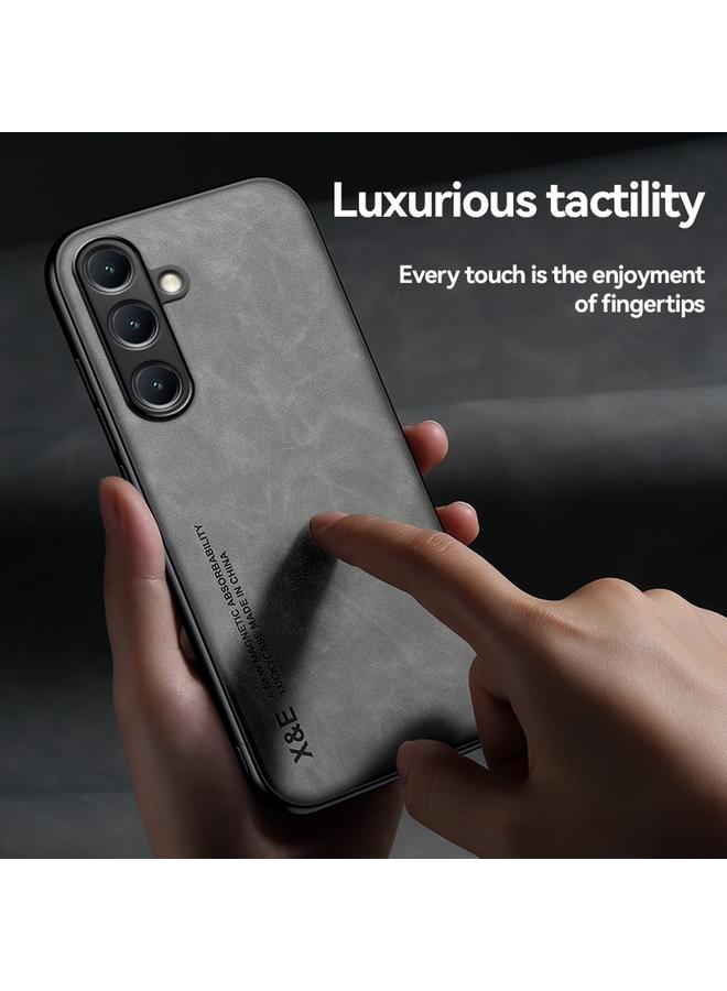 S-TOP Case For Samsung Galaxy S24 FE 5G Skin Feel Magnetic Leather Back Phone Case - Image 5