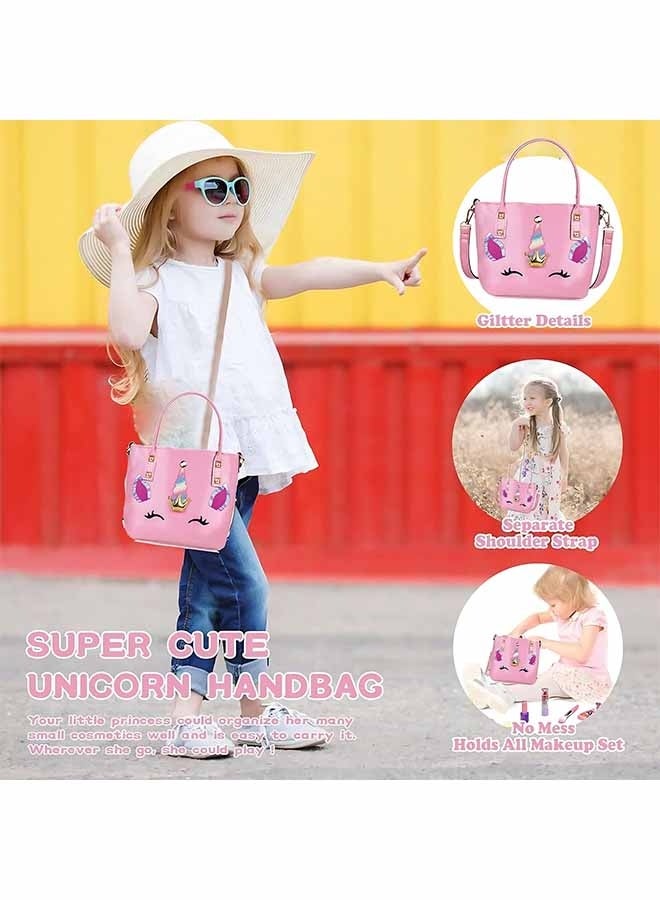 Beauenty Kids Makeup Kit for Girl, 19PCS Washable Real Makeup Set for Girls with Portable Bag, Safe & Non-Toxic Kids Make Up Toys for Girls Aged 3+ Year Old (Unicorn-B) ﻿ - Image 5