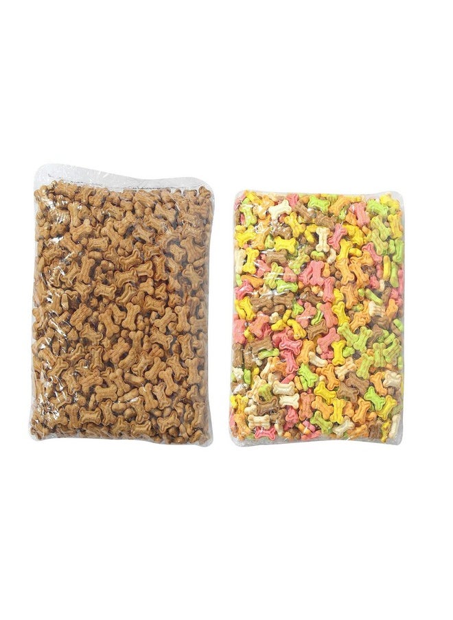 PET Combo Of 2 Freshly Baked Real Chicken With Assorted Mix Dog Biscuits, Cookies Treat Biscuits For Puppies & Dogs-Combo Offer 2Kg (1Kg+1Kg)  - Image 1