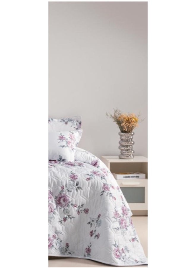 Red Rose - A king-sized summer microfiber double bed sheet that adds beauty and elegance to your room, measuring 230*250cm. - Image 1