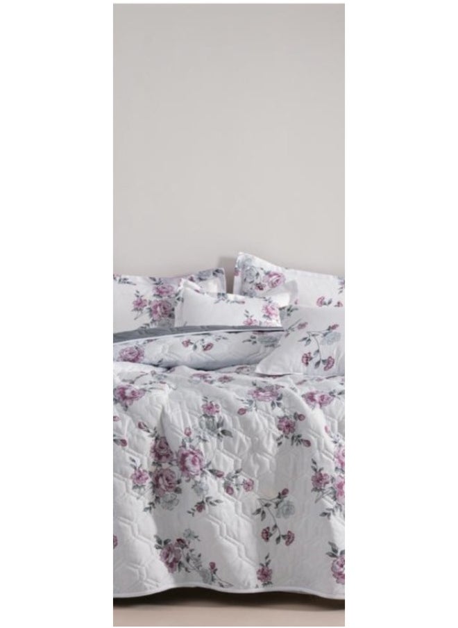 Red Rose - A king-sized summer microfiber double bed sheet that adds beauty and elegance to your room, measuring 230*250cm. - Image 1