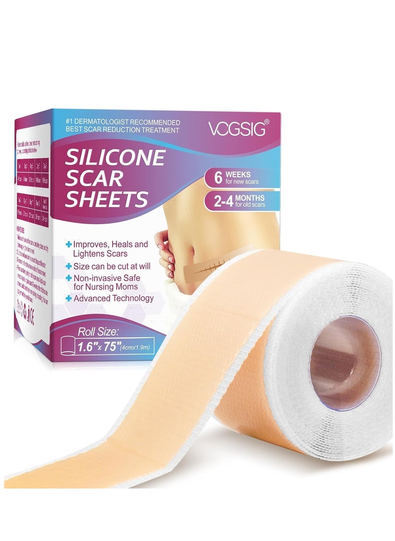 Skin Talk Premium Made Scar Sheets Medical Scar Treatment Ultra Thin, Flexible and Reusable for All Skin Types Safe and Effective for Scars and Keloids  - Image 1