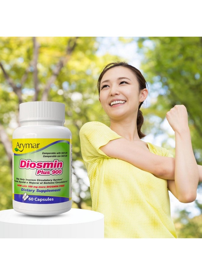 Arymar Diosmin Plus 900, Circulatory System Support (60 Capsules/Pack of 1) - Image 3