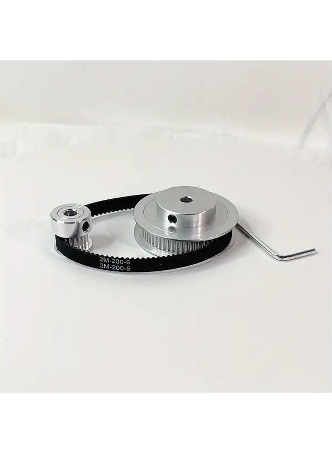 High Precision GT2 Aluminum Timing Belt Pulley Set 20 60 Teeth 5mm 8mm Bore 400mm Belt for 3D Printer Robot Arm Automation - Image 4