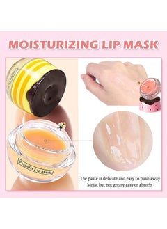 4 Pcs Bee Lip Balm Honey Potstrawberry&Watermelon&Honey&Apple Lime Lip Mask Overnight Hydrating Prevention Dry And Cracked Lip Scrubs Exfoliator Lip Care Lip Sleeping Mask Reduces Lip Lines - pzsku/Z6AC88F07F24EB1775C14Z/45/_/1719246882/fb59c53e-d387-45a6-9bbc-5625fd164670