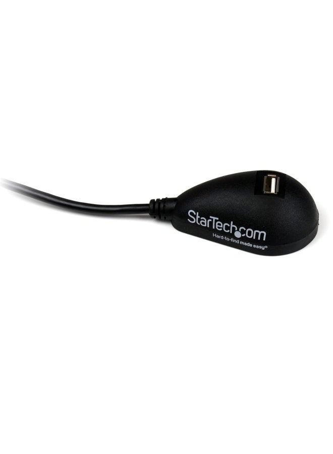 StarTech .com 5ft USB 2.0 Extension Cable - Male to Female - 5 ft USB A to A Extension cord for Laptop, Desktop, Tablet, Webcam & More (USBEXTAA5DSK), Black - Image 2