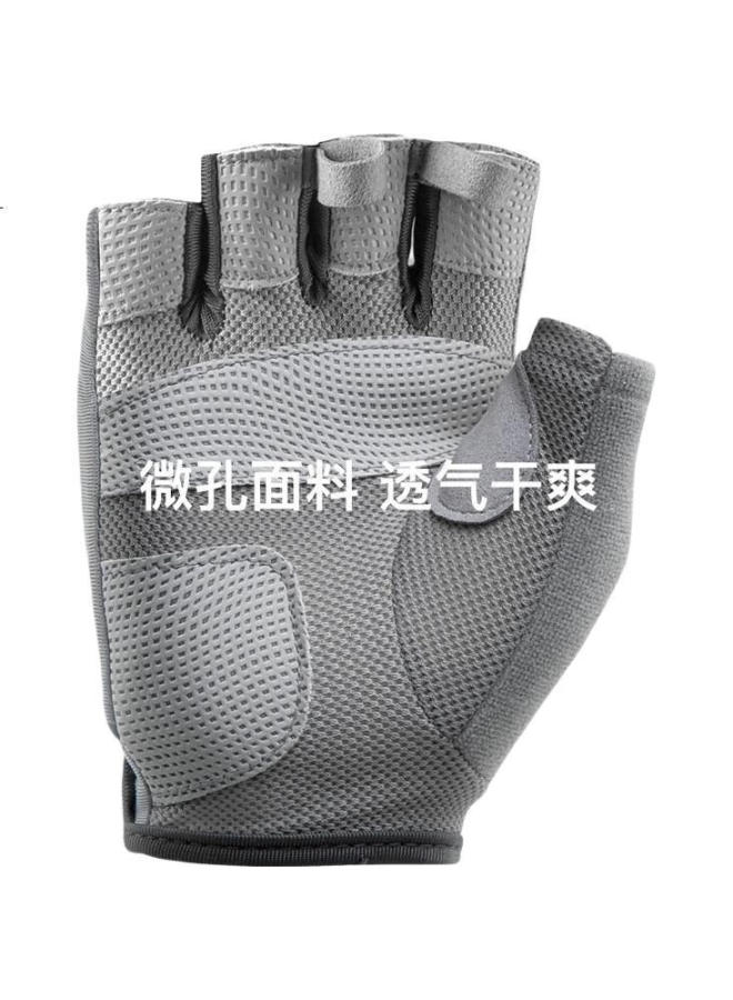 Lac Lightweight Sports Gloves, Women'S Fitness Workout Gloves, Non-Slip Protective Fingerless Breathable Gloves For Equipment Training, Cherry Pink, Size S - Image 1