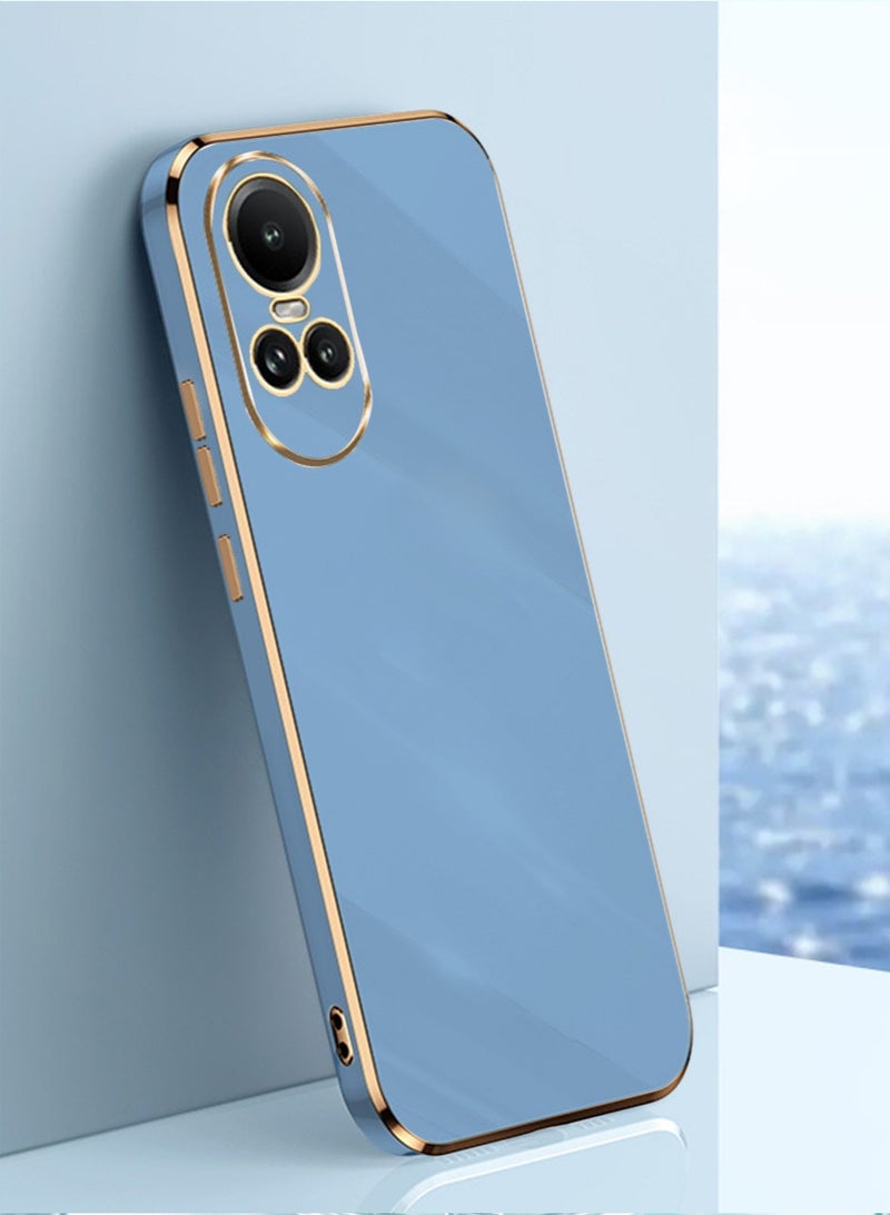 Compatible with OPPO Reno10 Pro Case Cover Silicone with Camera Protection | Raised Edges | Super Soft-Touch | Shockproof for Women Men Anti-Scratch Ultra Thin Plating Electroplate Soft Case - Image 1