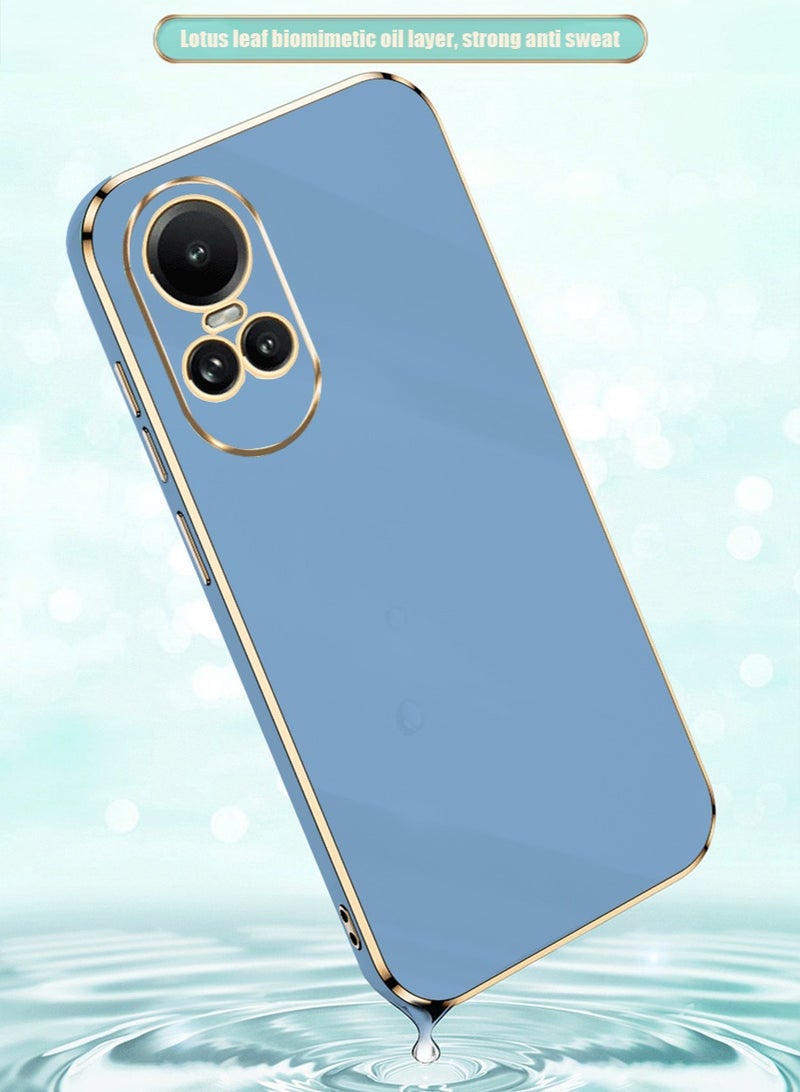 Compatible with OPPO Reno10 Pro Case Cover Silicone with Camera Protection | Raised Edges | Super Soft-Touch | Shockproof for Women Men Anti-Scratch Ultra Thin Plating Electroplate Soft Case - Image 5