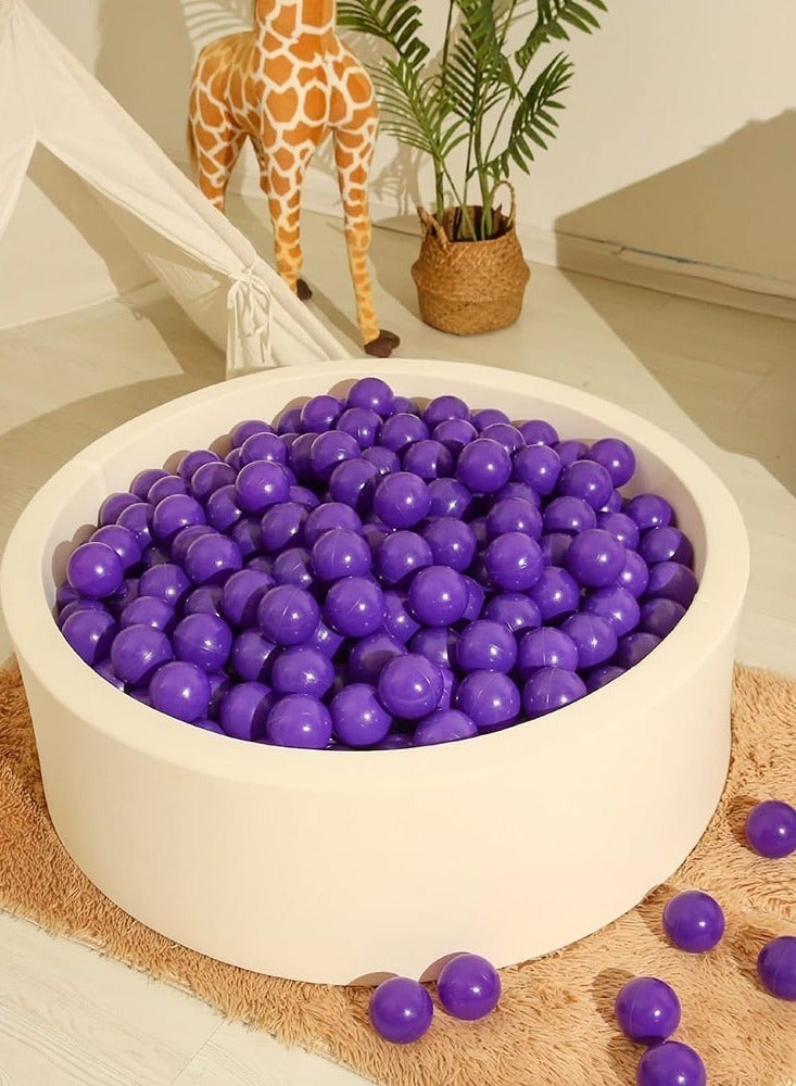 SKY-TOUCH Bright purple Ocean Fun Balls - 100 Pcs Soft Plastic Balls for Kids - Ideal for Tent, Swim Pit, Pool & Bathtub - 7cm - Image 2
