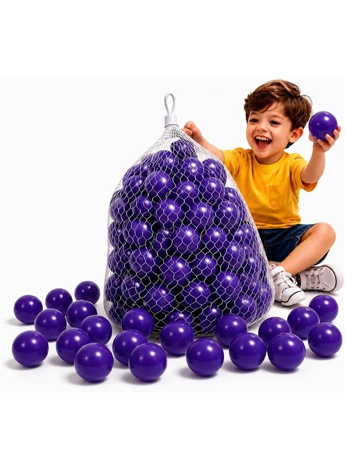 100 Pcs Colorful Soft Plastic Ocean Fun Balls Mini Ball Pit Toys for Kids & Babies, Safe & Durable 7cm Play Balls Perfect for Indoor/Outdoor Pool & Sensory Play - Image 1