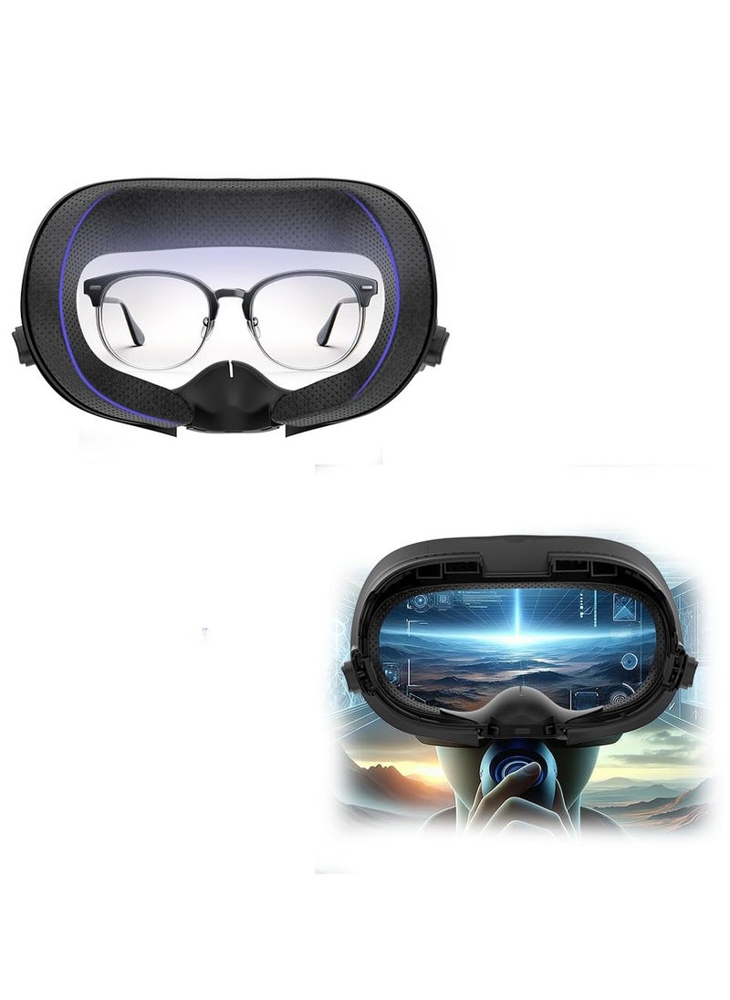 Anmi Face Pad Cushion Compatible with Oculus/Meta Quest 3 Accessories, Replacement Foam Cushion,Anti-Sweat, Anti-Leakage Siliocne Face Cover and Nose Guard Pad  - Image 4