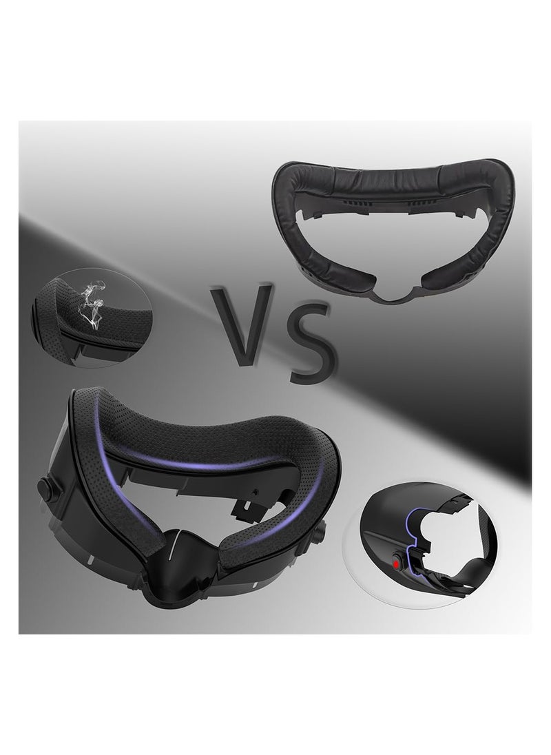 Anmi Face Pad Cushion Compatible with Oculus/Meta Quest 3 Accessories, Replacement Foam Cushion,Anti-Sweat, Anti-Leakage Siliocne Face Cover and Nose Guard Pad  - Image 5