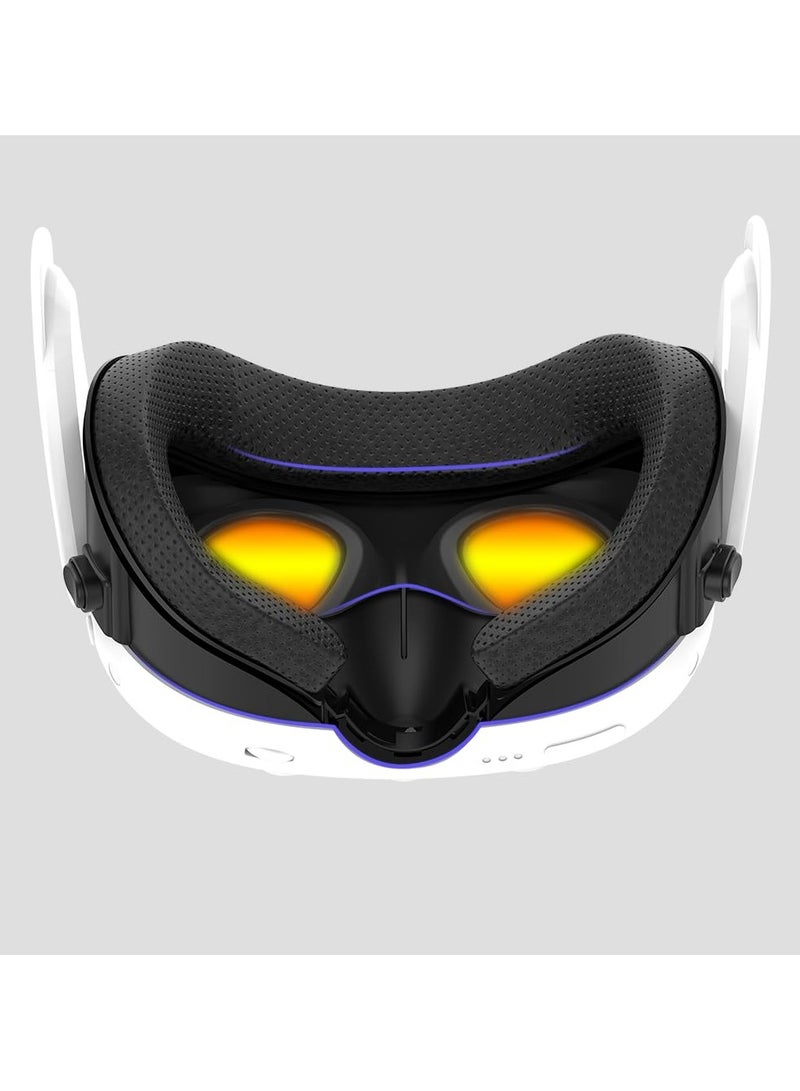Face Pad Cushion Compatible with Oculus/Meta Quest 3 Accessories, Replacement Foam Cushion,Anti-Sweat, Anti-Leakage Siliocne Face Cover and Nose Guard Pad