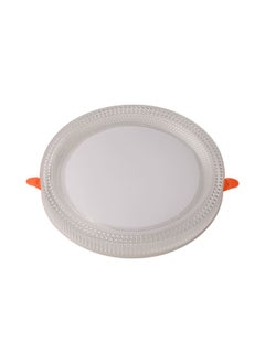 El Rawda Lighting Crystal Panel Inside Gypsum, Zipper Clip, Suitable For All Openings Inside Gypsum, 35 Watts, White Lighting With A Blue Lighting Frame 23x23x4 cm 