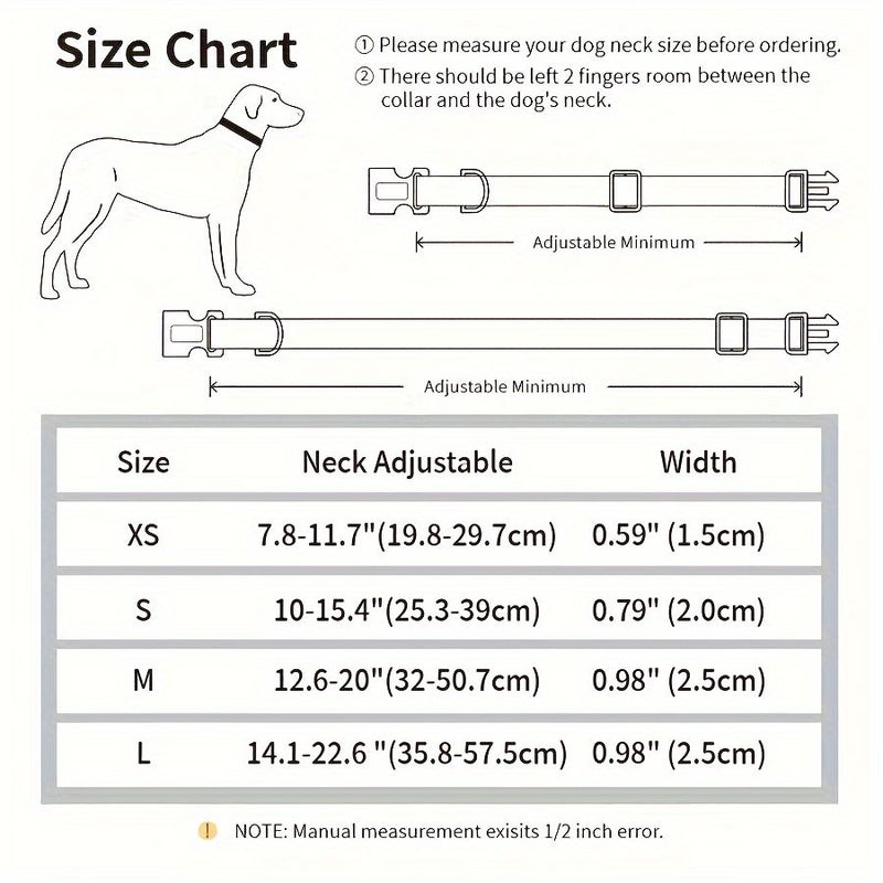 Purple Heart Print Dog Collar With Quick Release Safety Buckle Soft Comfort Pet Gift - Image 2