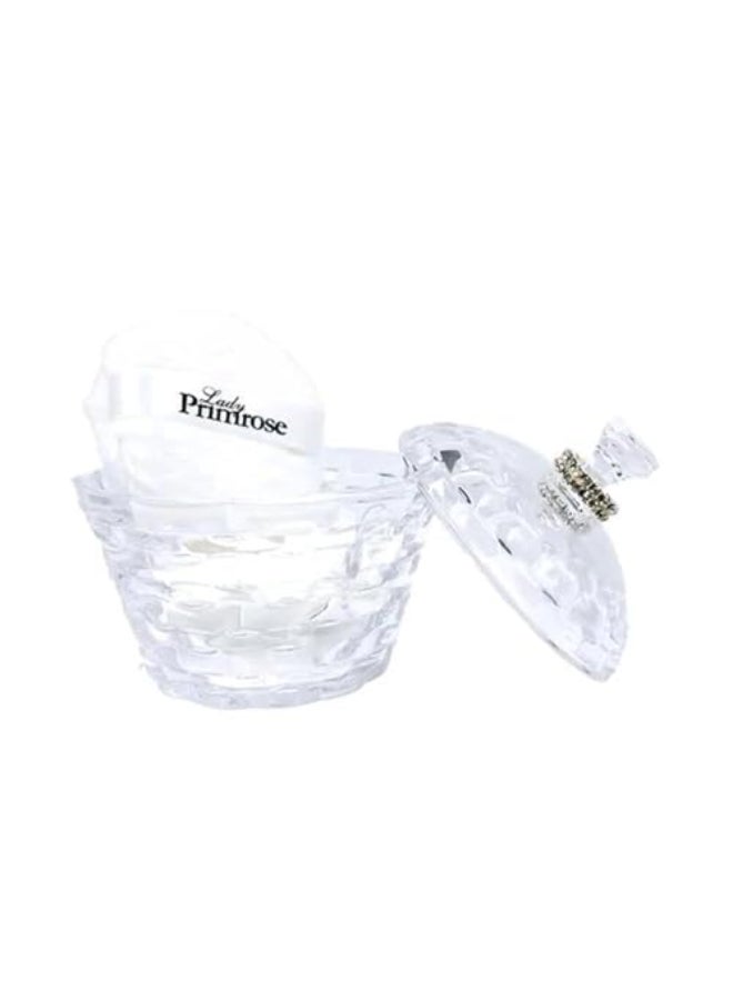 Lady Primrose Tryst Footed Powder Jar with Dusting Silk - Image 3