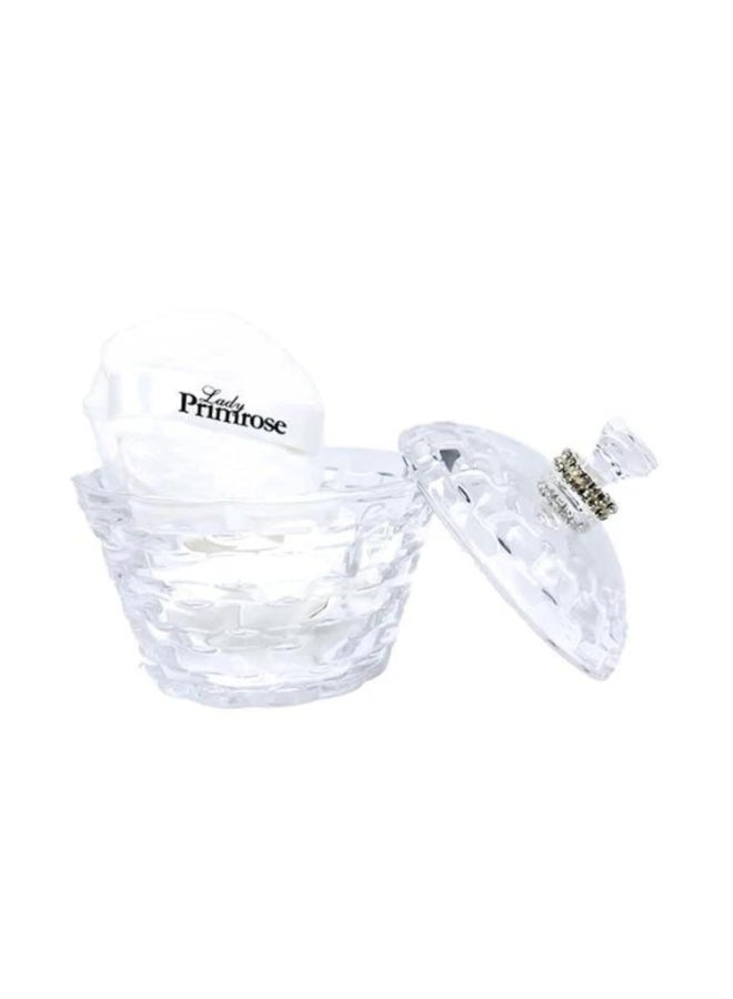 Lady Primrose Tryst Footed Powder Jar with Dusting Silk - Image 4