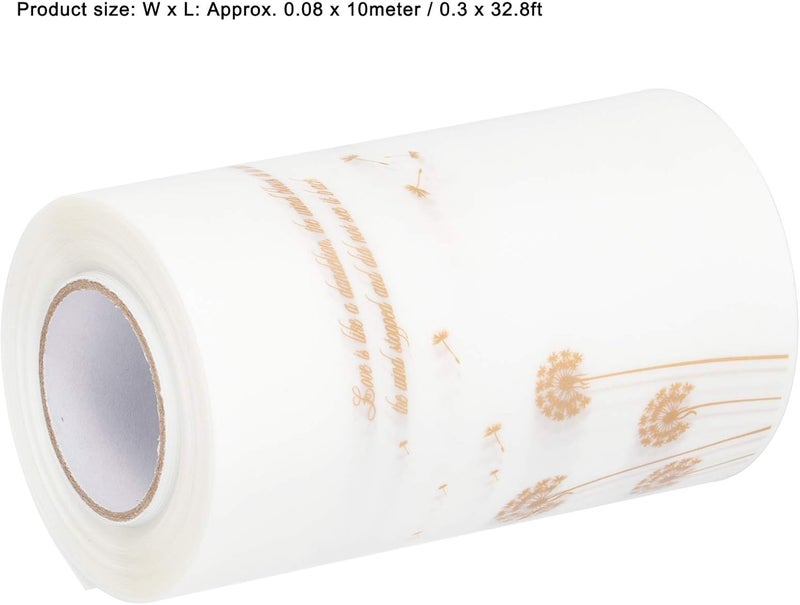 comfrt 2Pcs Cake Collar, Mousse Cake Acetate Sheets Roll for Baking Chocolate Mousse Cake Decorating Tool, 0.08 x 10meter / 0.3 x 32.8ft(A) - Image 4