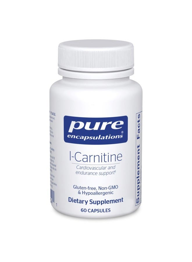 Pure Encapsulations L-Carnitine | Hypoallergenic Supplement for Cardiovascular and Endurance Support | 60 Capsules - Image 1