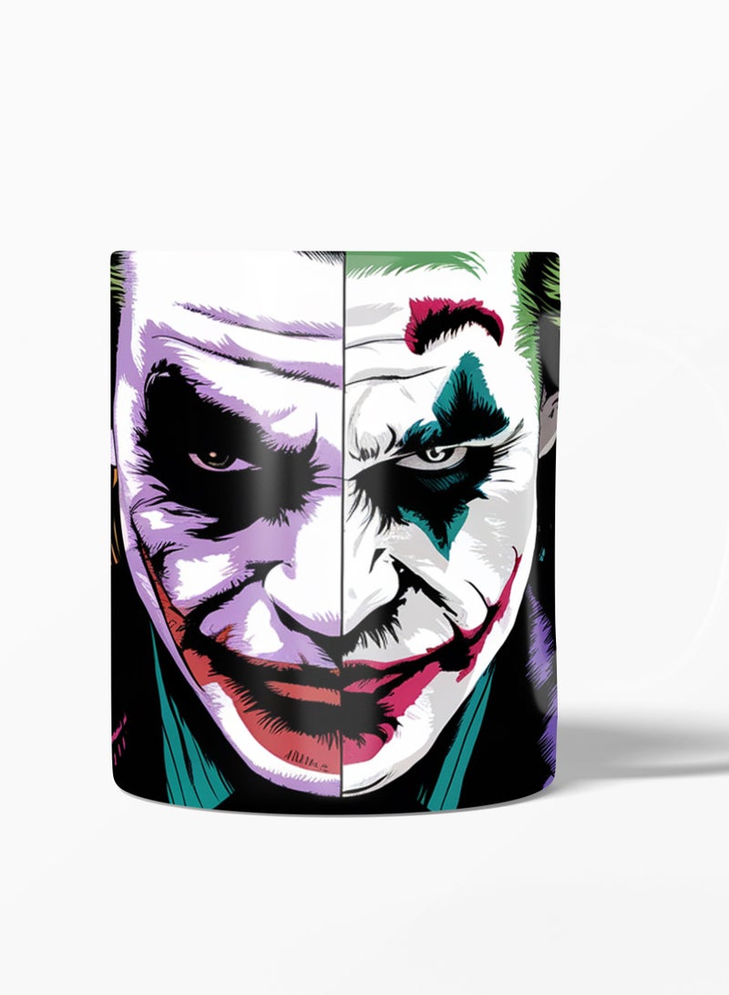 إم إي سي كوب قهوة أسود بتصميم جنون باتمان من ذا جوكر، 11 أونصة - Image 1