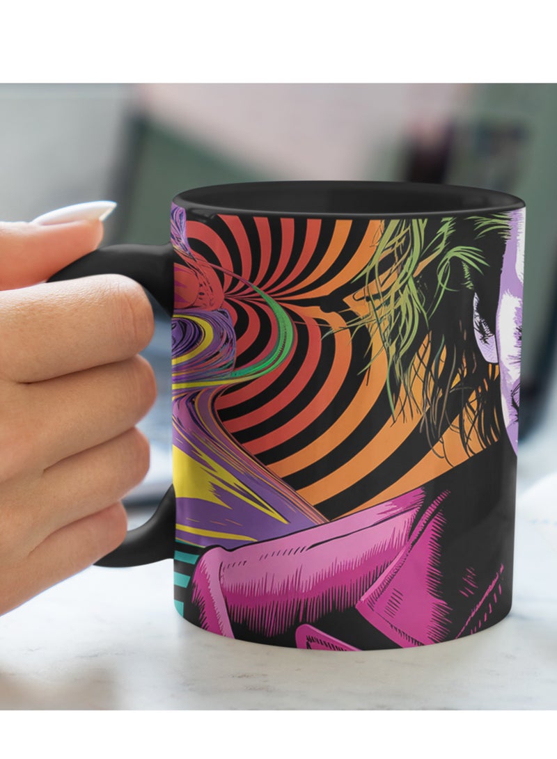 إم إي سي كوب قهوة أسود بتصميم جنون باتمان من ذا جوكر، 11 أونصة - Image 2