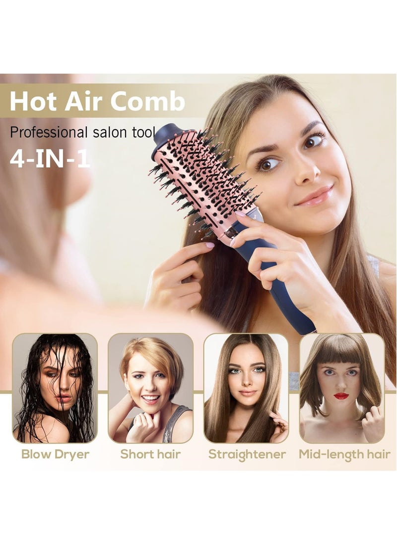 Aburiya 1300W Hair Styler Hot Air Brush One Step Negative Ion Electronic Dryer Hair Straightener & Curler Comb  - Image 2
