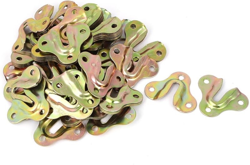 Butterfly Shape Metal Hanging Hook Plate with 3 Holes for Photo Frames 80 Pieces - Image 1