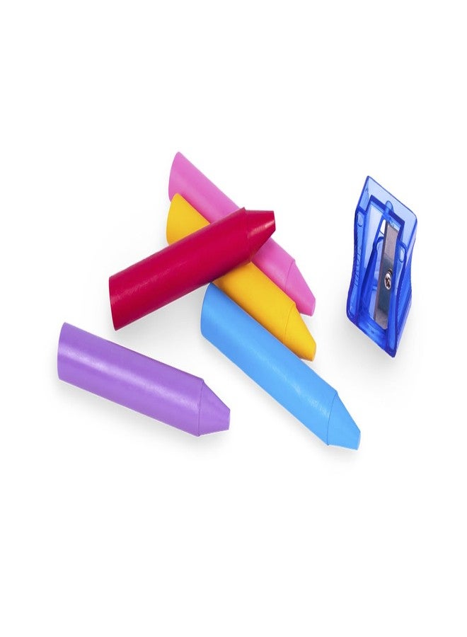 Jovi - Jumbo Wax Crayons, 12 Plastic Container with 16 Crayons + 1 Sharpener each, Round Shape, Total of 192 ct, Back to School Supplies for Teachers, Bulk Buy - Image 3