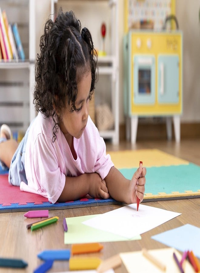 Jovi - Jumbo Wax Crayons, 12 Plastic Container with 16 Crayons + 1 Sharpener each, Round Shape, Total of 192 ct, Back to School Supplies for Teachers, Bulk Buy - Image 4