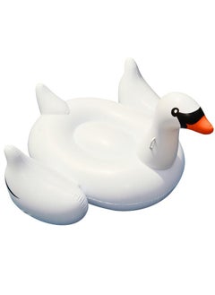 Swimline Original 90621 Giant Inflatable Swan Pool Float Floatie Ride-On Lounge W/ Stable Legs Wings Large Rideable Blow Up Summer Beach Swimming Party Lounge Big Raft Tube Decoration Toys Kids Adults  - Image 1
