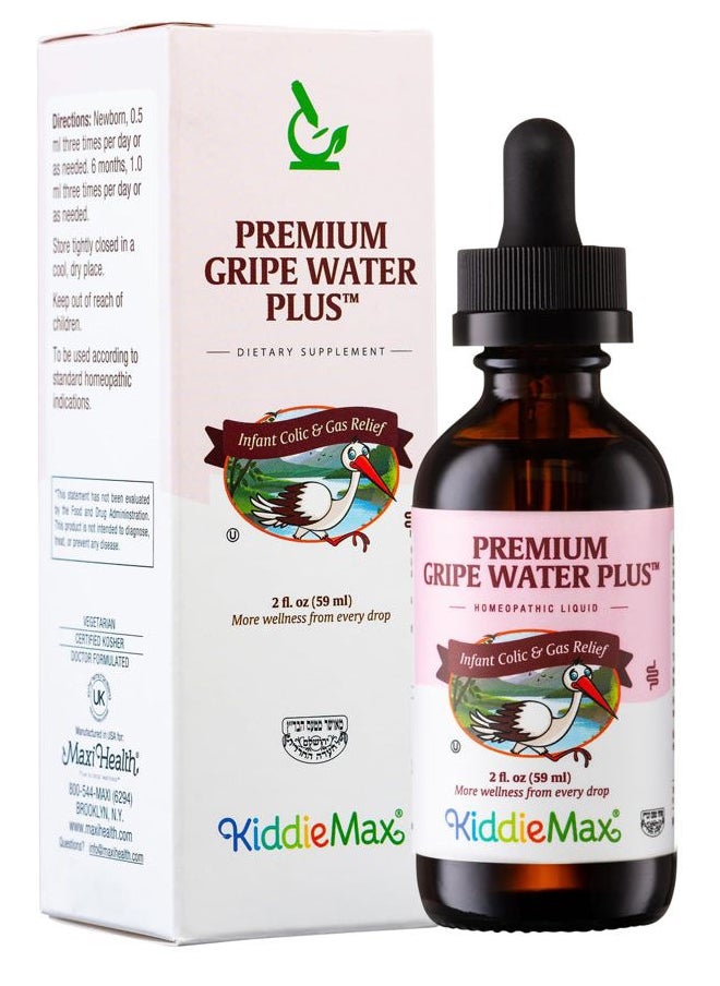 Maxi Health Homeopathic Gripe Water for Infants - Newborn Baby Gas Relief - Daytime / Nighttime Colic Relief for Newborns - Digestion Support & Constipation Ease Anti Gas Drops for Babies at Bedtime, 2 fl. oz.  - Image 5