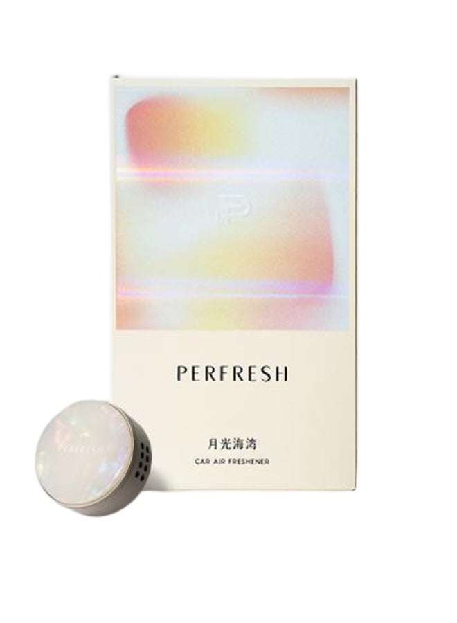 PERFRESH Car Air Freshener Kit,Magnetic vent clip design, long-lasting light fragrance, effectively neutralizes odors. 4 exclusive scents available，Includes: 1diffuser,2 fragrance pads(Moonlight Coast) - Image 1